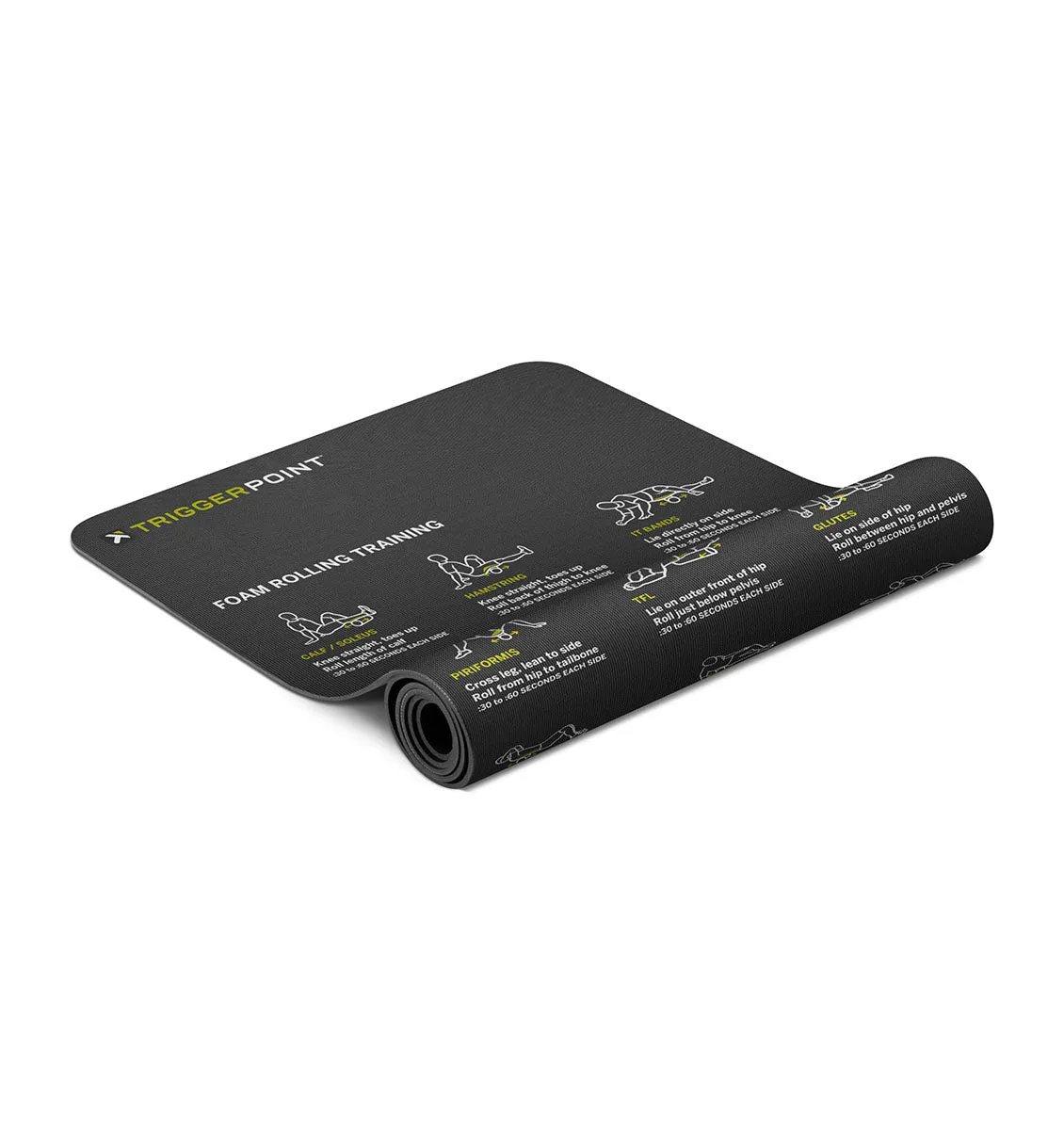 TriggerPoint Mobility Fitness Mat - 72" x 24" - Black