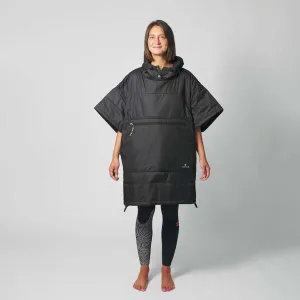 VOITED Original Outdoor Poncho for Surfing, Camping, Vanlife & Wild Swimming  - Black