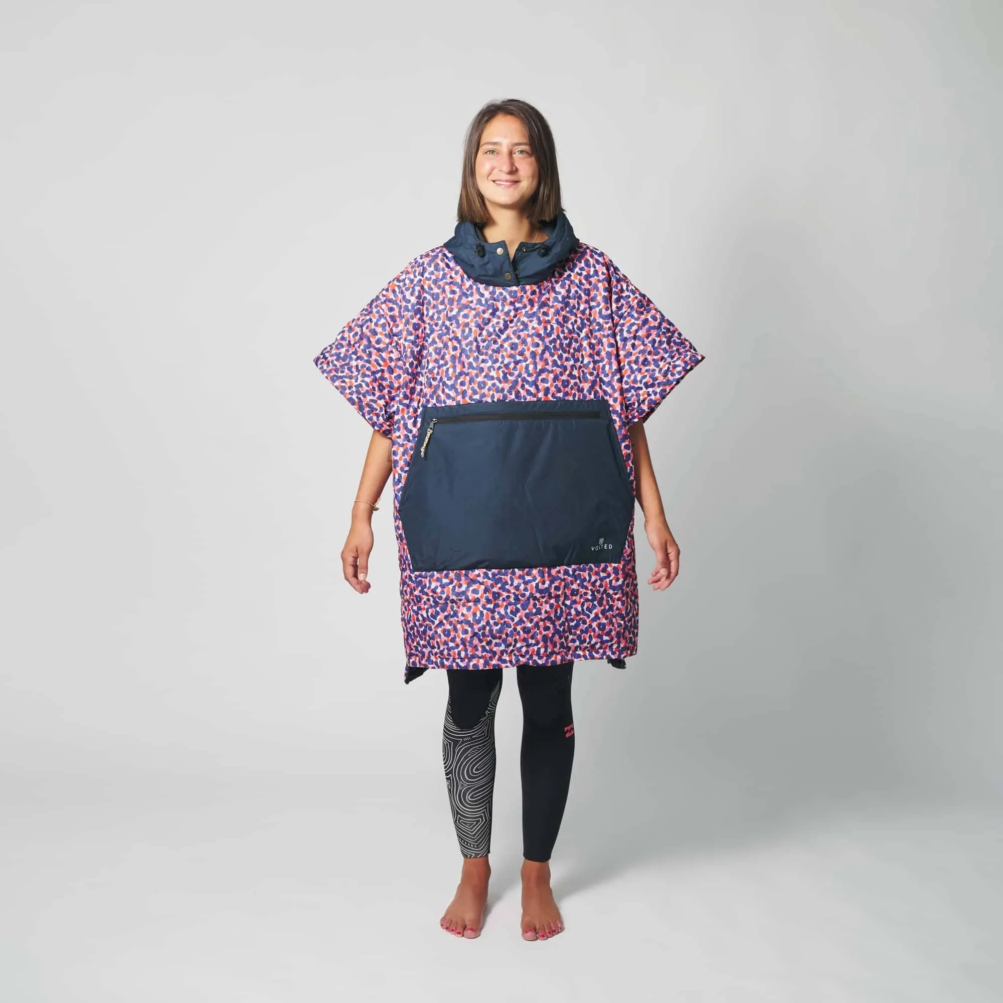 VOITED Original Outdoor Poncho for Surfing, Camping, Vanlife & Wild Swimming  - Confetti