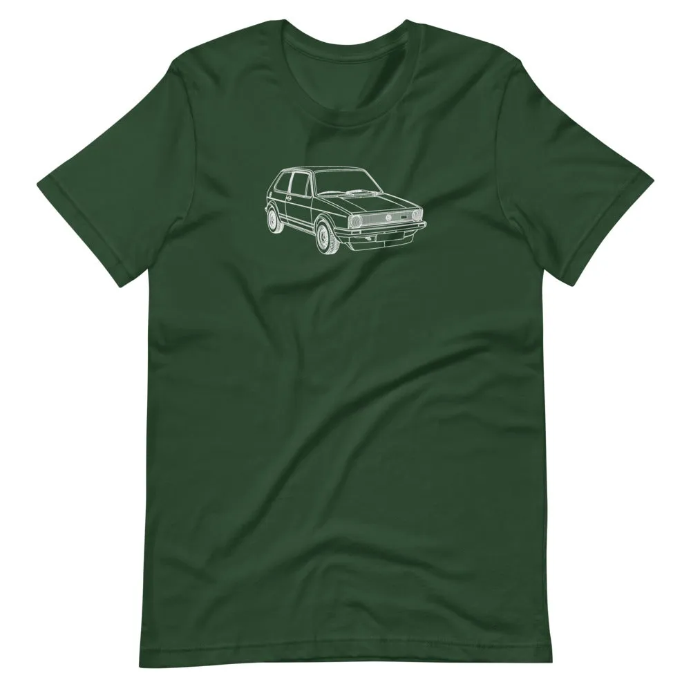 Volkswagen Golf GTI MK1 silhouette T-shirt