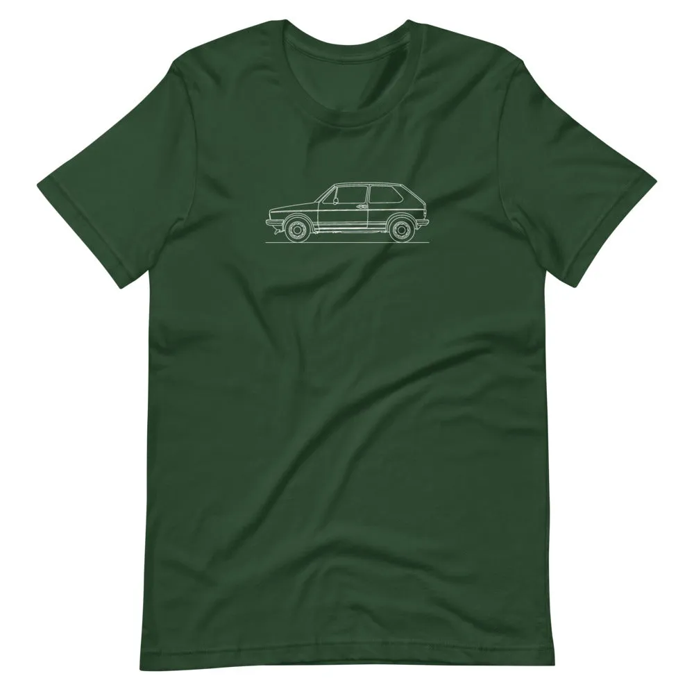 Volkswagen Golf GTI MK1 silhouette t-shirt