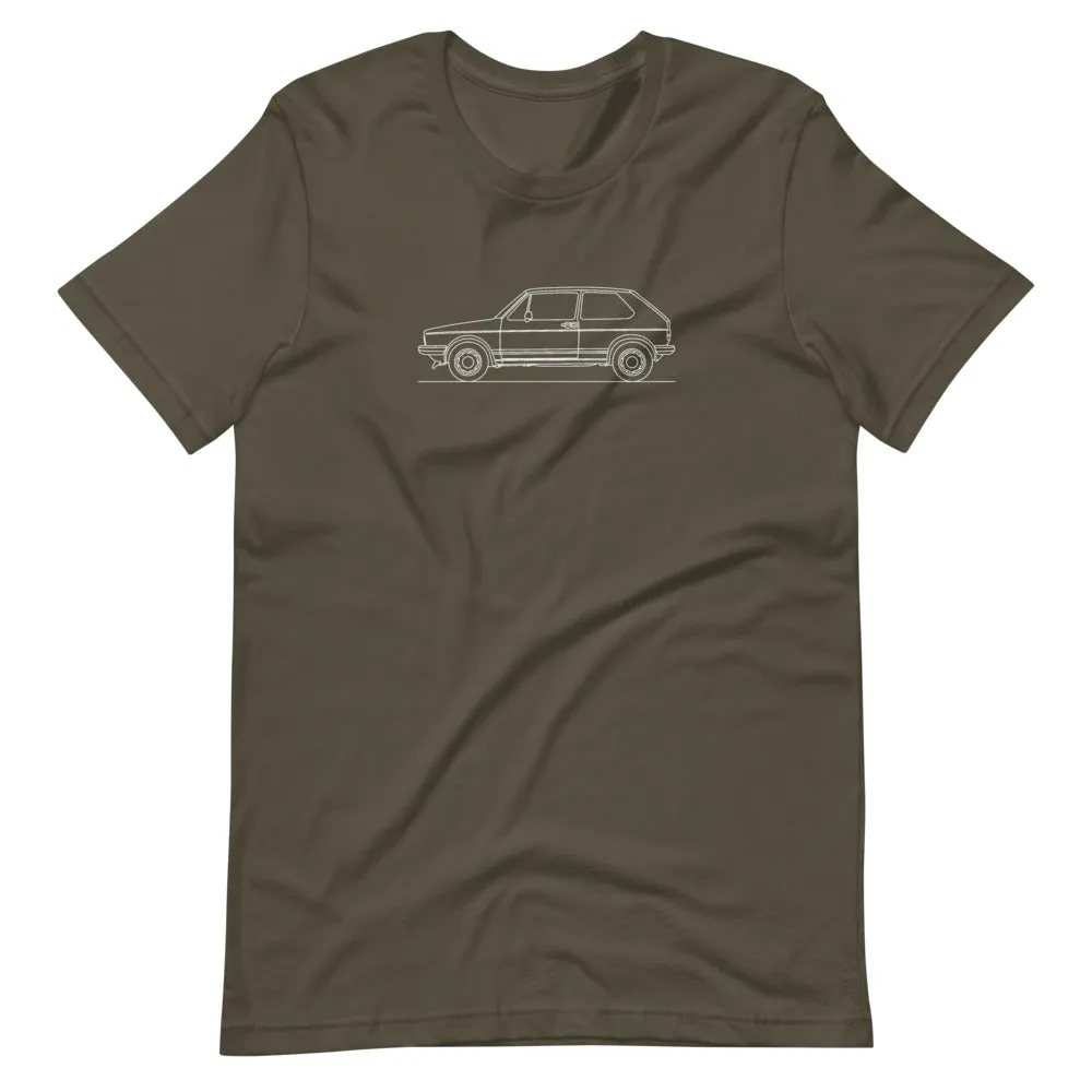 Volkswagen Golf GTI MK1 silhouette t-shirt