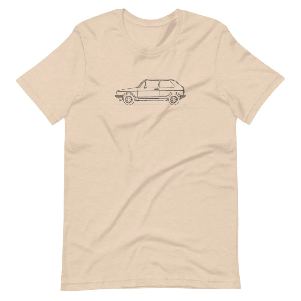 Volkswagen Golf GTI MK1 silhouette t-shirt