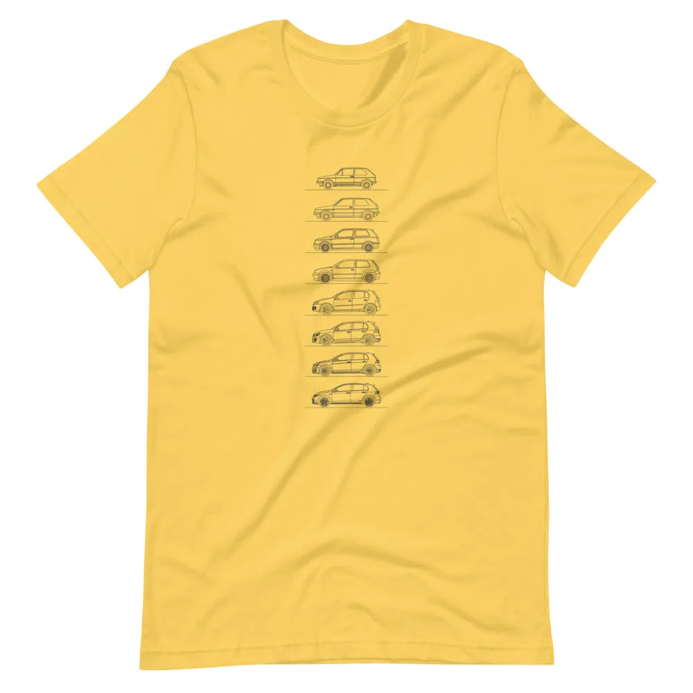 Volkswagen Golf GTI Silhouette T-shirt