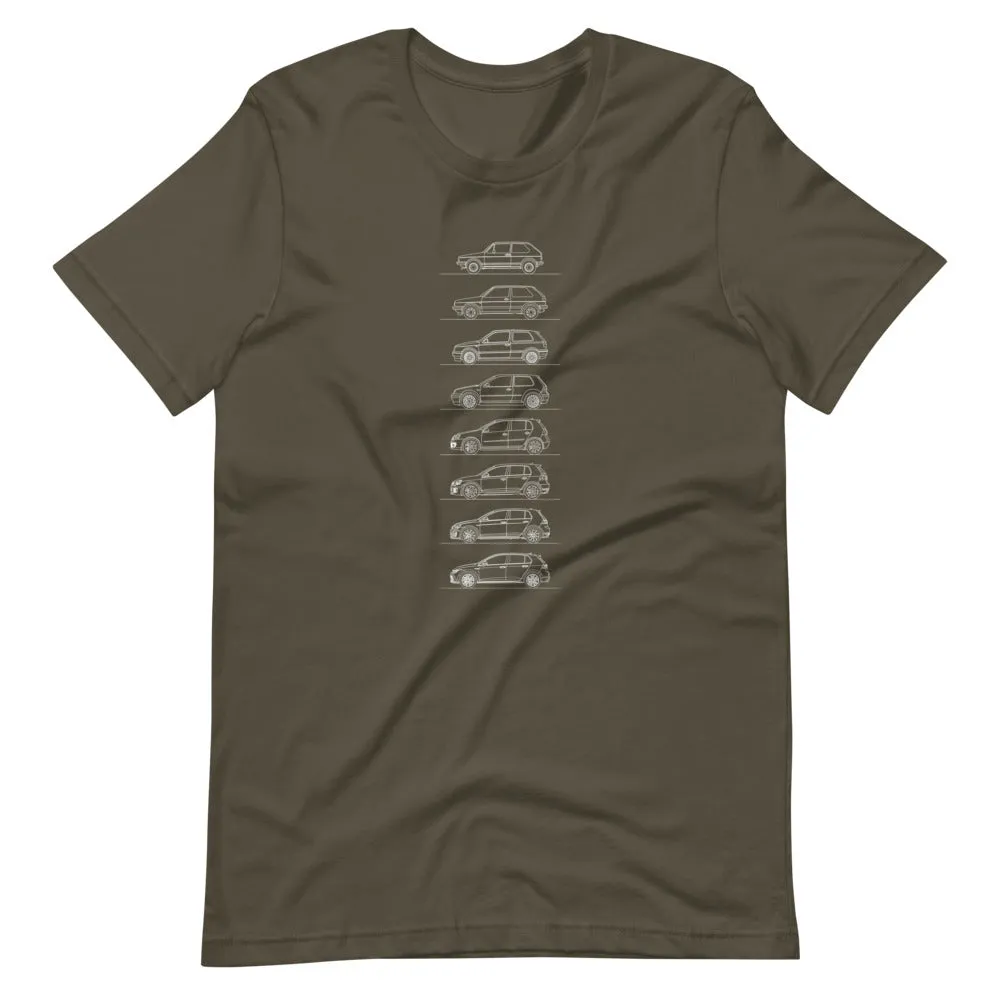 Volkswagen Golf GTI Silhouette T-shirt