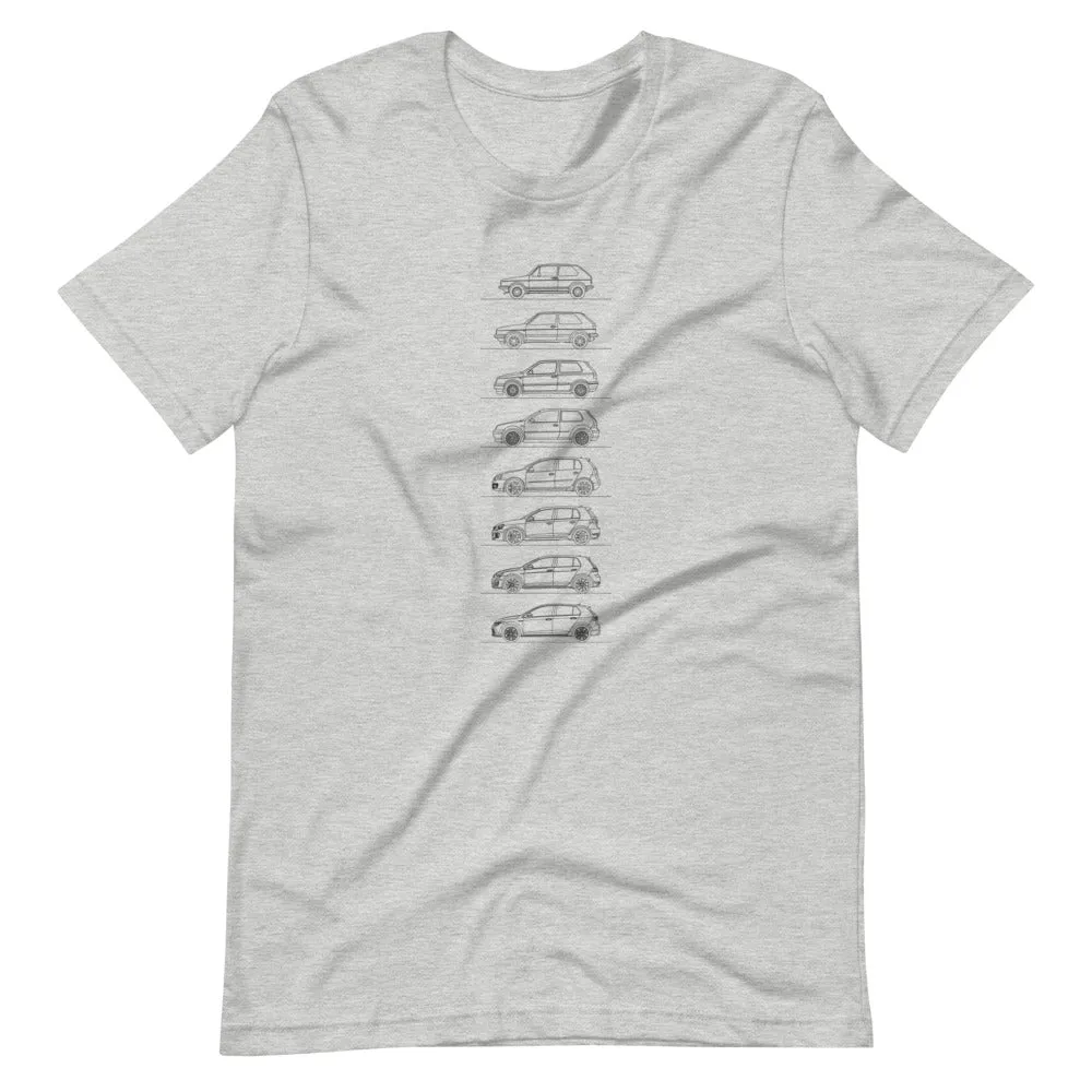 Volkswagen Golf GTI Silhouette T-shirt