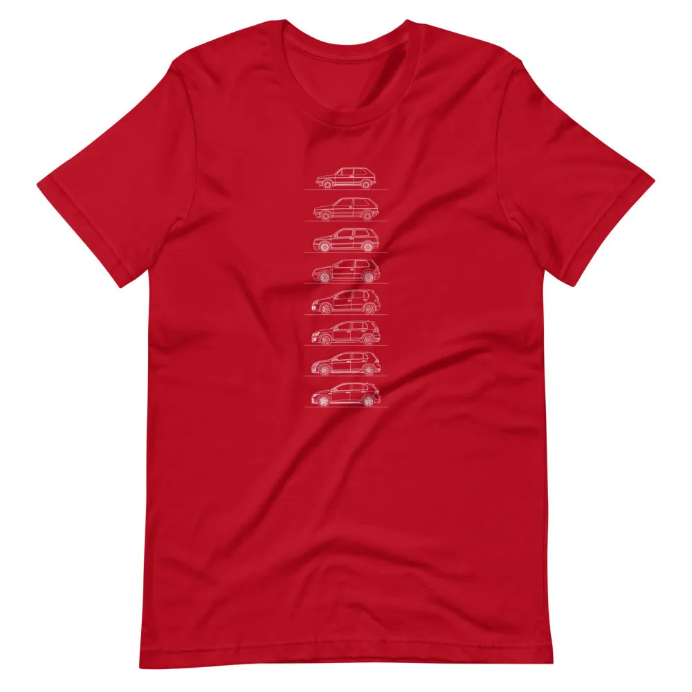 Volkswagen Golf GTI Silhouette T-shirt