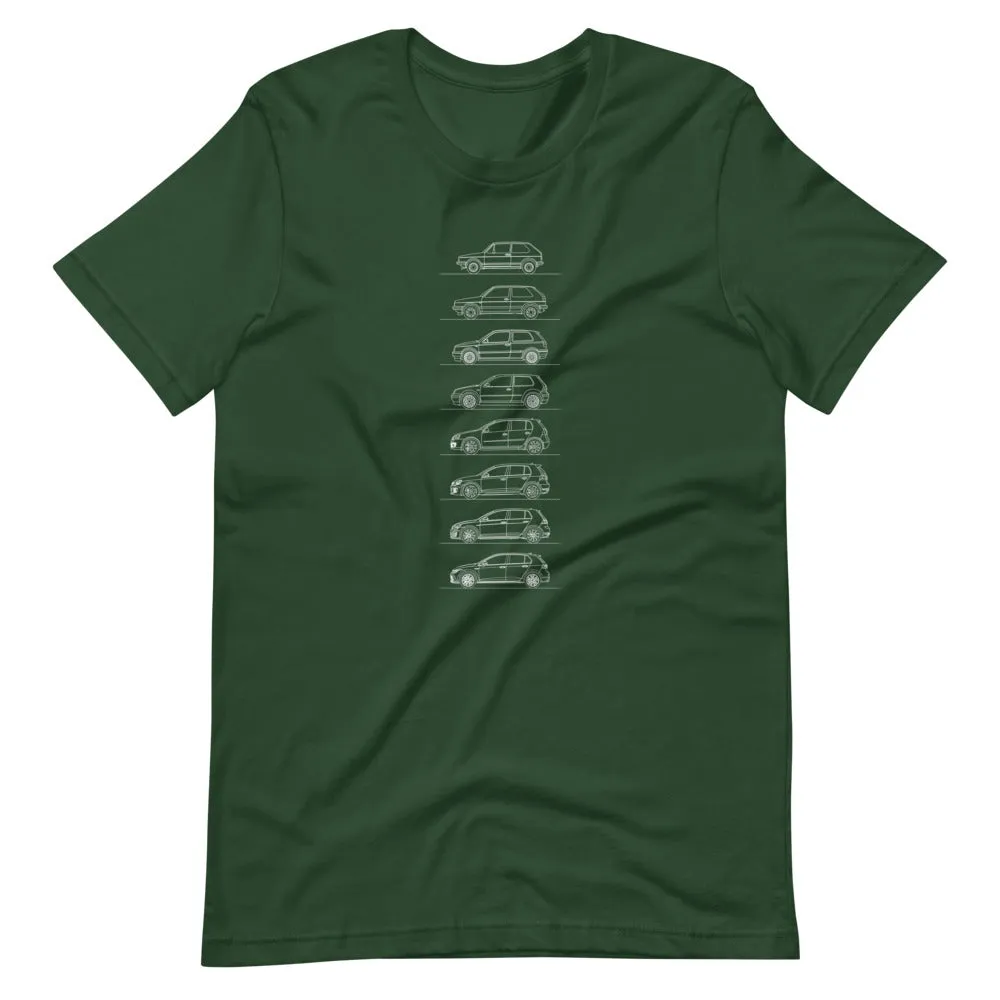 Volkswagen Golf GTI Silhouette T-shirt