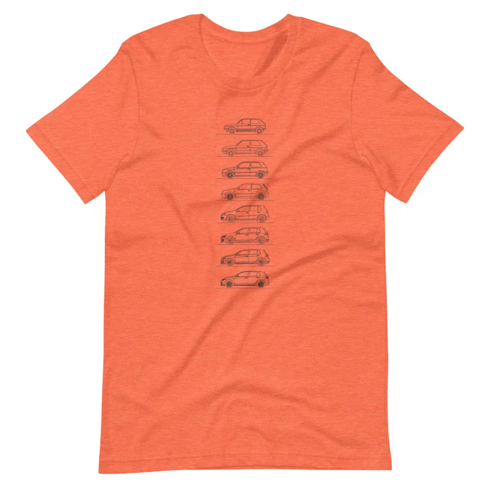 Volkswagen Golf GTI Silhouette T-shirt