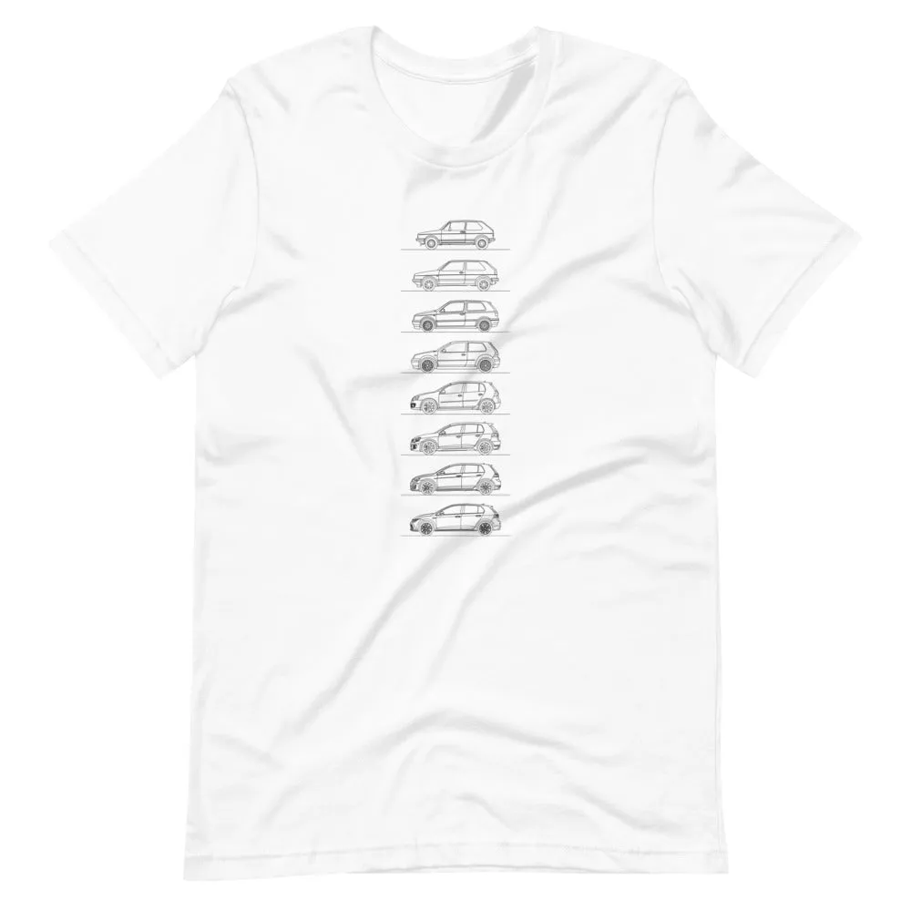 Volkswagen Golf GTI Silhouette T-shirt