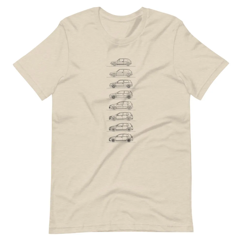 Volkswagen Golf GTI Silhouette T-shirt
