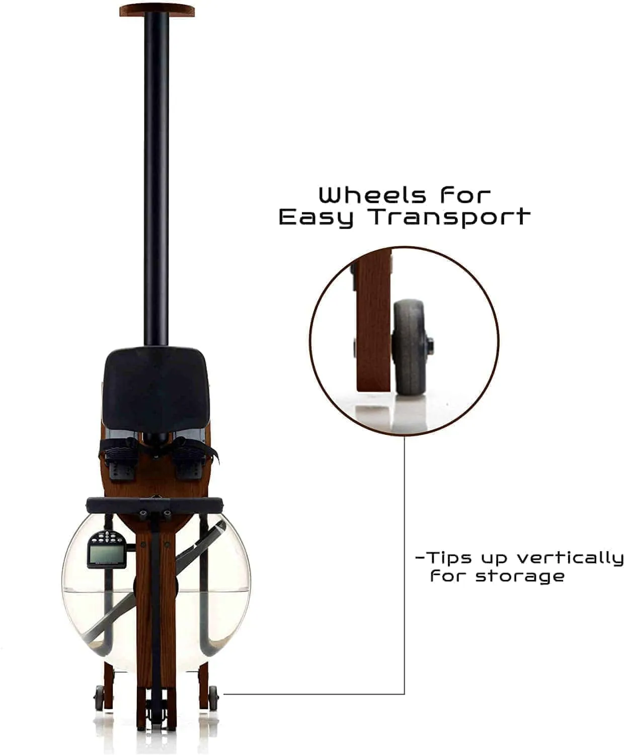 Water Rower A1 Studio Rose Rowing machine with S4 monitor