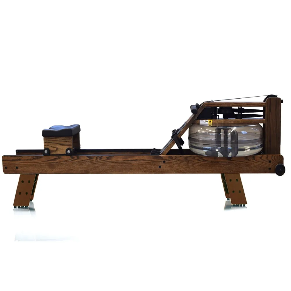 WaterRower S4 Rowing Machine with HiRise Adapter Kit