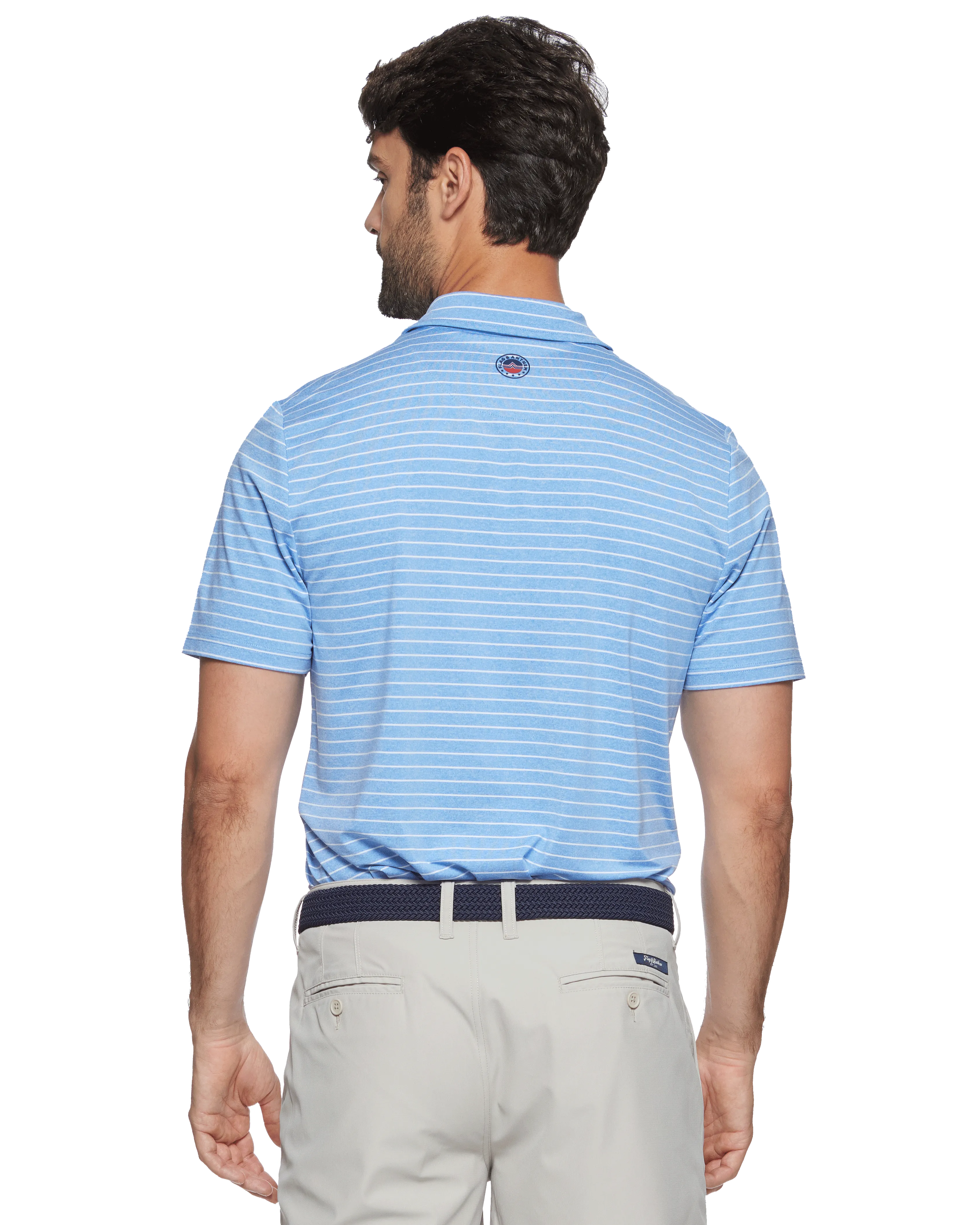 WILMINGTON STRIPED PERFORMANCE POLO