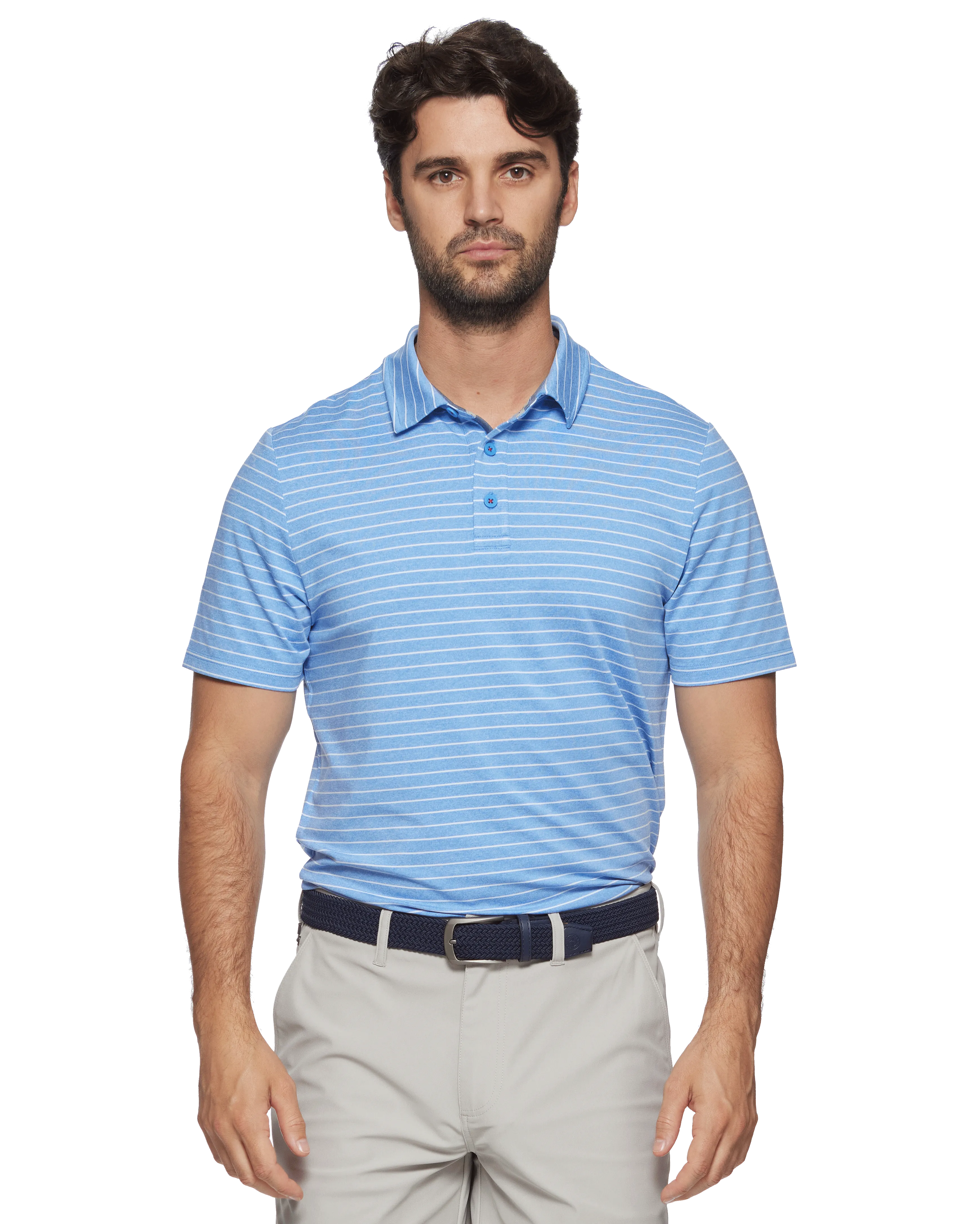 WILMINGTON STRIPED PERFORMANCE POLO