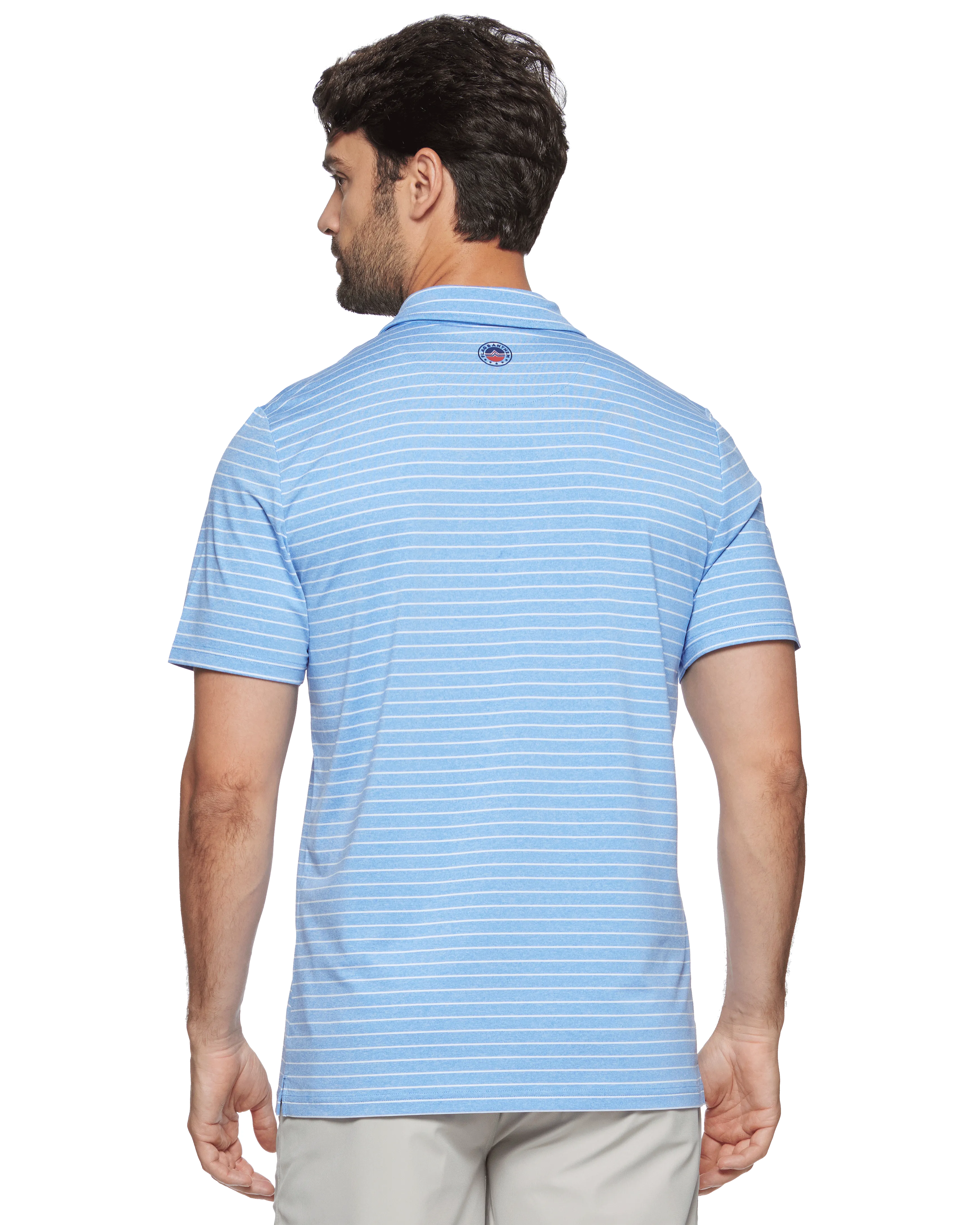 WILMINGTON STRIPED PERFORMANCE POLO