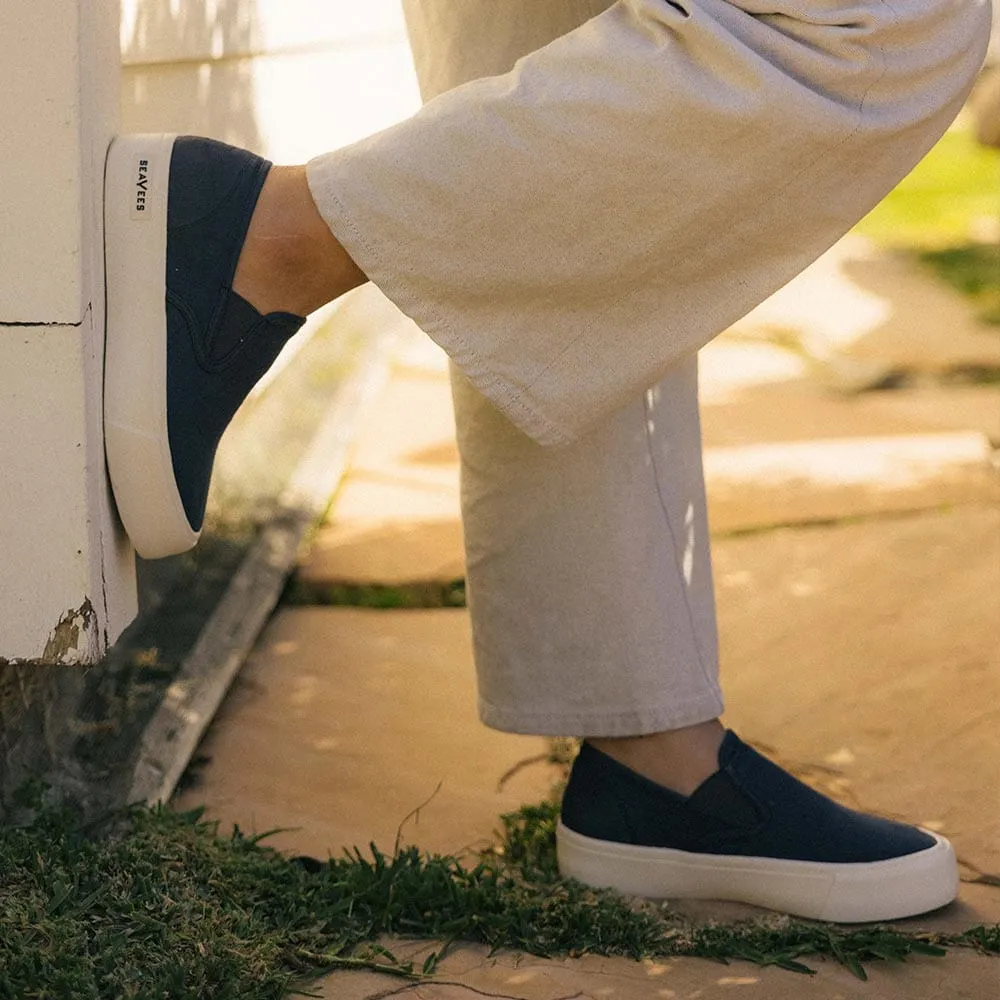 Womens - Baja Slip On Platform - True Navy