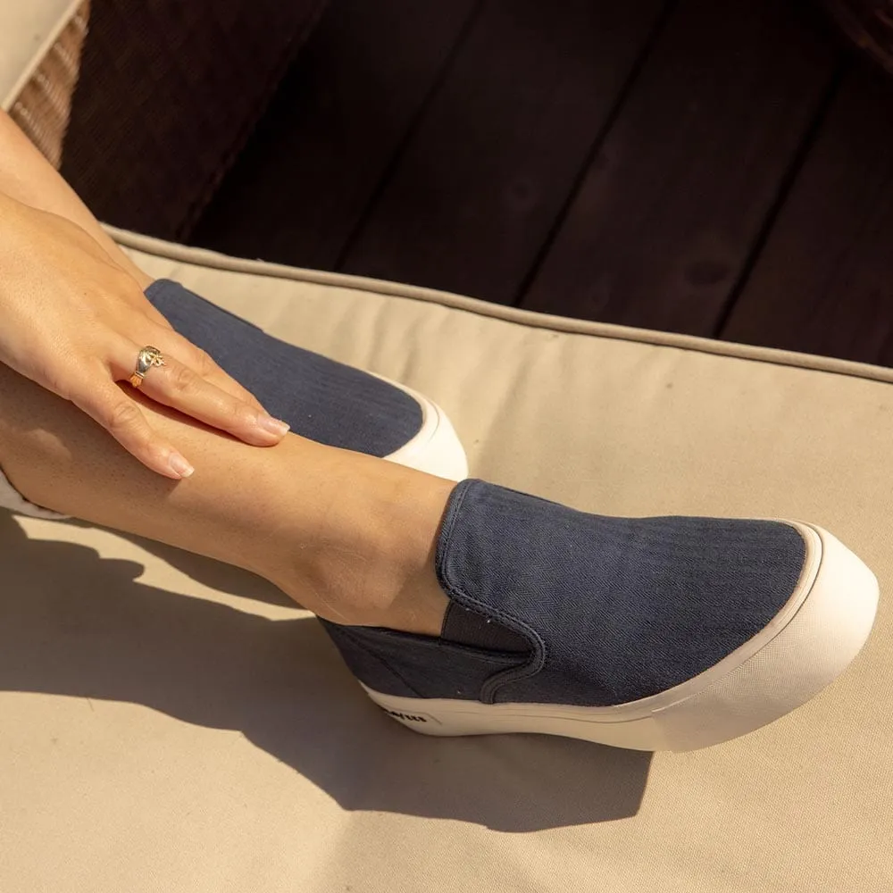 Womens - Baja Slip On Platform - True Navy