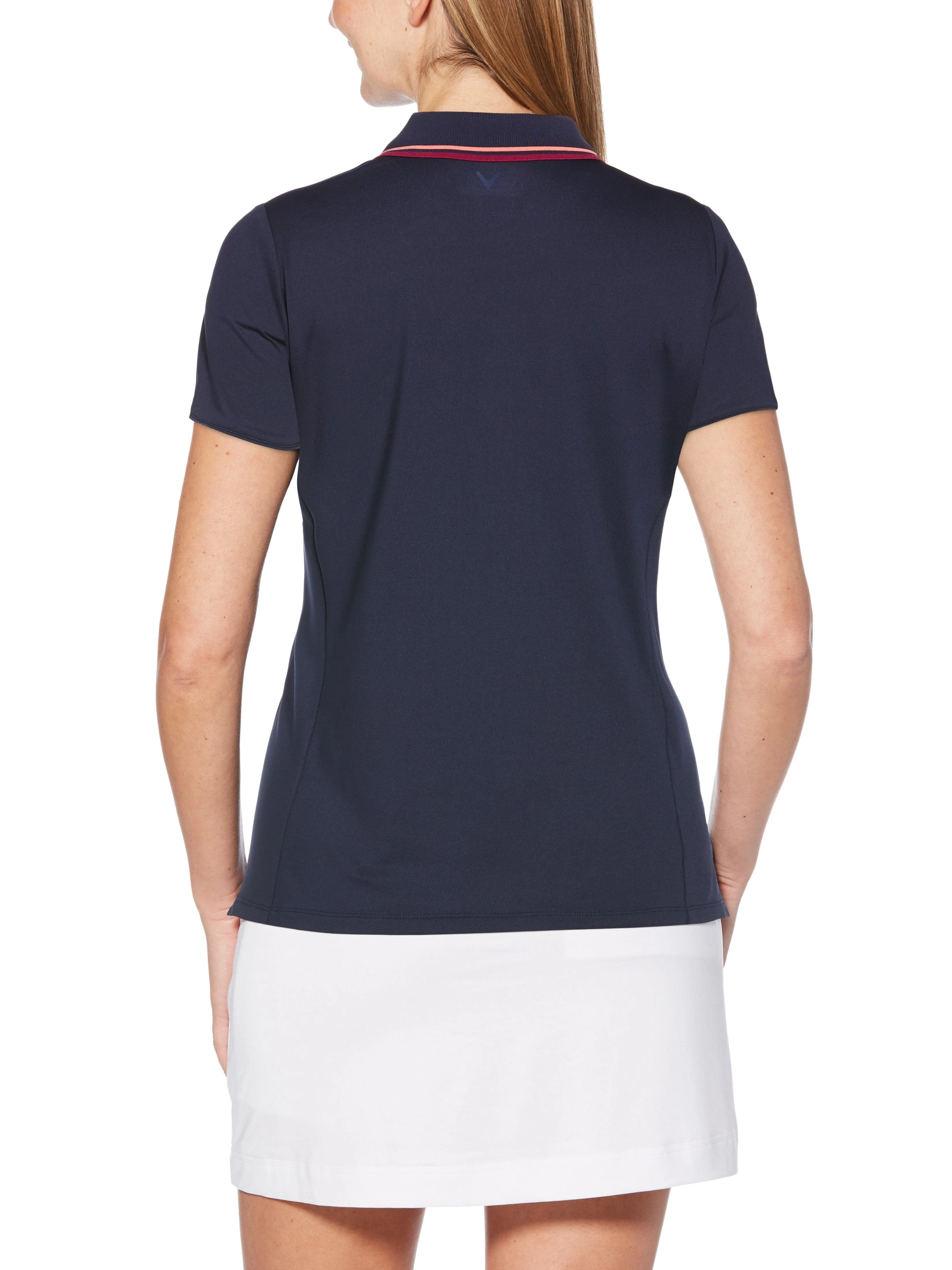 Womens Floral Printed Polo