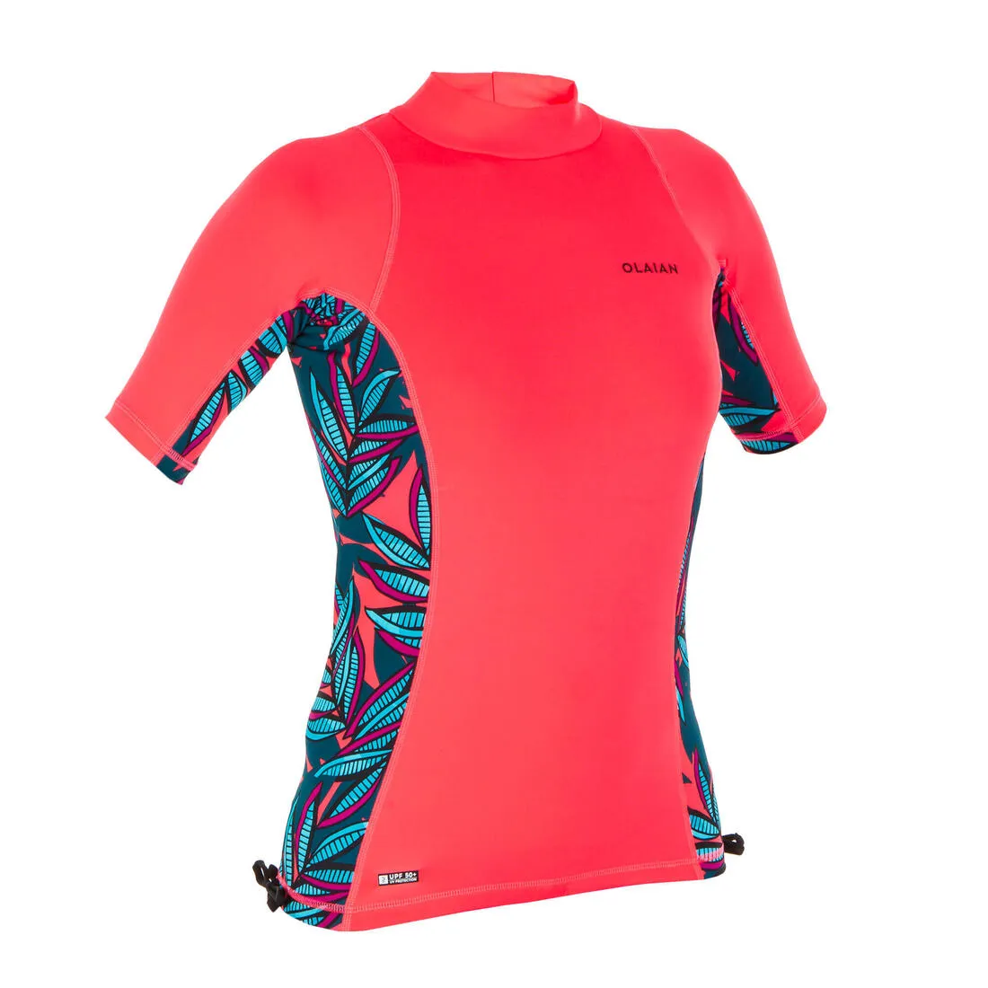 women's short sleeve uv-resistant 500 surfing top t-shirt