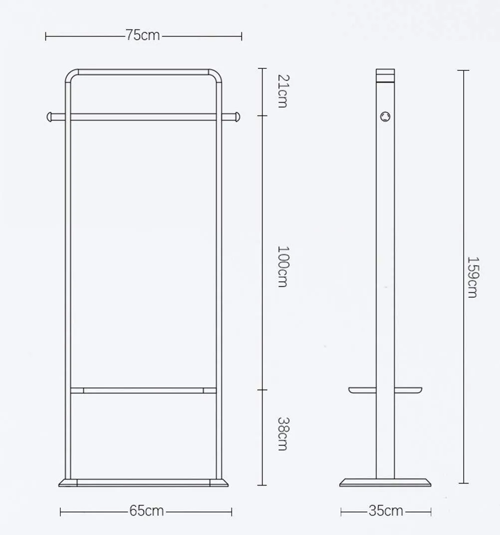 WYQSZ Solid Wood Coat Rack Bedroom Floor Storage Hanger Simple Clothes Rack Home Hanger - Coat Rack 8563 (Color : B)