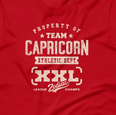 Zodiac Capricorn Athletic Dept. Short-Sleeve Unisex T-Shirt